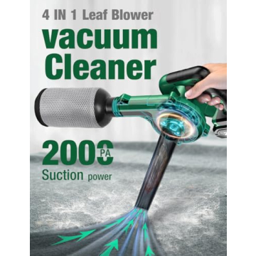 KIMO Leaf Blower Vacuum Combo 4-in-1 for Easy Lawn Care