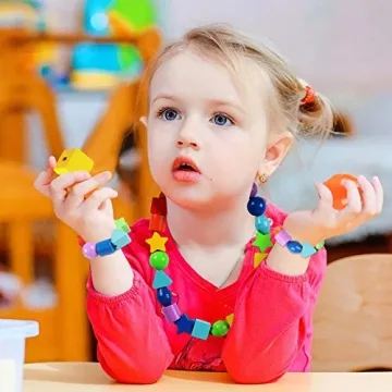 Atoylink 42PCS Lacing Beads Montessori Toys for Toddlers