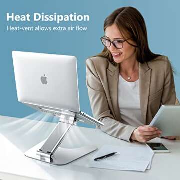 ROTTAY Adjustable Laptop Stand - Ergonomic and Versatile