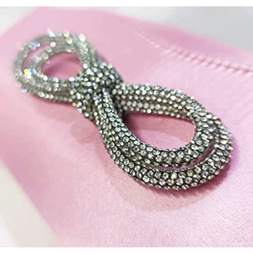 Double Bow Rhinestone Clutch for Elegant Evenings