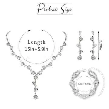 Elegant Sixexey Rhinestone Jewelry Set for Women