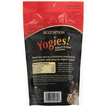 Ecotrition Yogies Hamster/Gerbil/Rat Treats, Fruit Flavor, 3.5-Ounce