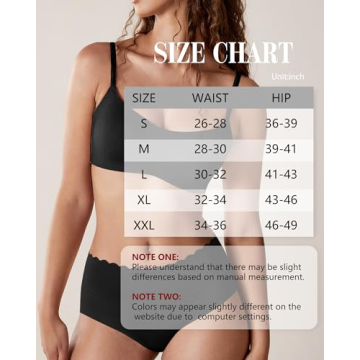 Oegho Women's High Waisted Seamless Briefs 6 Pack