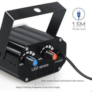 LED Strobe Lights - Luditek 2-Pack for Parties