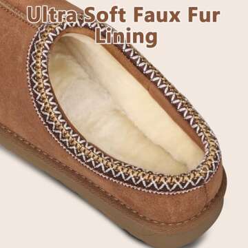 LANSGELING Women's Stylish Platform Mini Boots for Winter