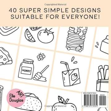 Food & Drink Bold and Easy Coloring Book: Fun & Simple Bold Line Designs for Adults, Teens & Kids (Bold & Easy)