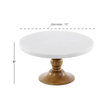 Deco 79 Mango Wood Cake Stand for Elegant Displays