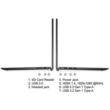 Dell Inspiron 15 Laptop, Free Office 2021 - Business Ready