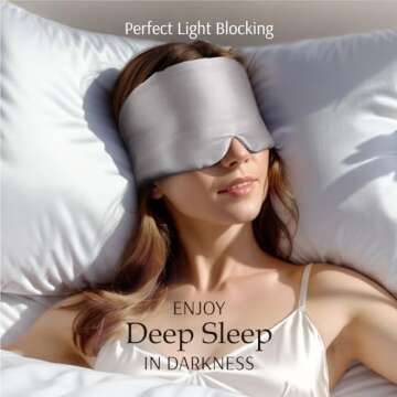 Zenssia Silk Sleep Mask for Total Blackout and Comfort