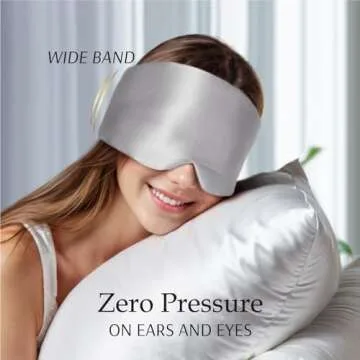 Zenssia Silk Sleep Mask for Total Blackout and Comfort