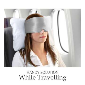 Zenssia Silk Sleep Mask for Total Blackout and Comfort