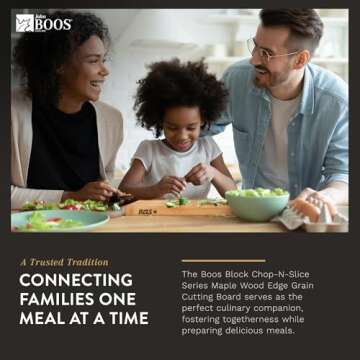 John Boos Reversible Block Cutting Board w/Oil Finish, Chop-N-Slice Series, 18" x 12" x 1-1/4", Maple