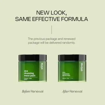 Meebak Cica Cleansing Water Pads | Makeup Remover Pads | Face Cleansing Wipes | Exfoliation Toner Pads | Hydrating & Toning for Sensitive Skin - 80ct