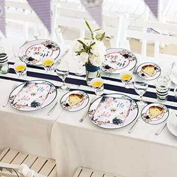 Gender Reveal Party Supplies Tableware Set for 30 Guests