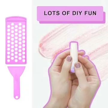 Lip Balm Filling Tray and Spatula (2 Sets) - Fast and Easy To Use - Just Pour & Spread - Instantly Fills 50 Lip Balm Containers (sold separately) - Make Your Own Natural Lip Balm Chapsticks at Home