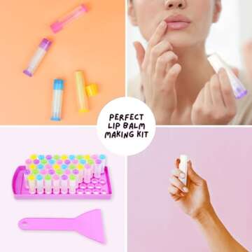 Lip Balm Filling Tray and Spatula (2 Sets) - Fast and Easy To Use - Just Pour & Spread - Instantly Fills 50 Lip Balm Containers (sold separately) - Make Your Own Natural Lip Balm Chapsticks at Home