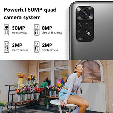 Xiaomi Redmi Note 11 128GB Unlocked Smartphone with 50MP Camera