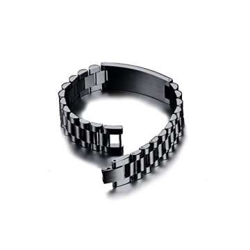 MEALGUET Stainless Steel Love Quote Couple Bracelets