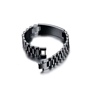 MEALGUET Stainless Steel Love Quote Couple Bracelets