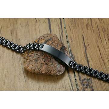 MEALGUET Stainless Steel Love Quote Couple Bracelets