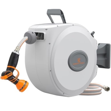Giraffe Tools CW20 Retractable Hose Reel with Auto-Rewind 65ft