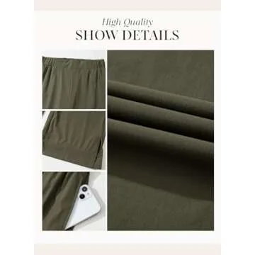Dokotoo Women's High Waisted Stretchy Wide Leg Pants