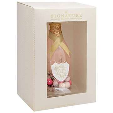 Hallmark Christmas Ornaments, Hallmark Signature Premium Champagne Bottle Glass Ornament