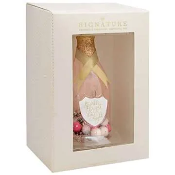 Hallmark Christmas Ornaments, Hallmark Signature Premium Champagne Bottle Glass Ornament