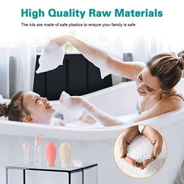 ZGDZ Travel Size Bottles for Toiletries Skincare Makeup Cosmetic Leakproof Refillable TSA Approved C...