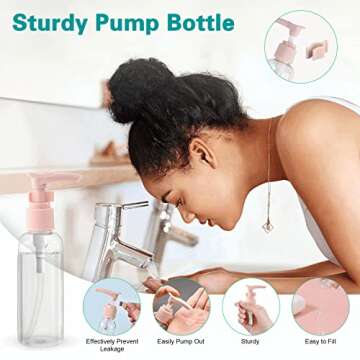 ZGDZ Travel Size Bottles for Toiletries Skincare Makeup Cosmetic Leakproof Refillable TSA Approved Carry on Airplane Accessories Essentials 13PCS (12)