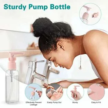 ZGDZ Travel Size Bottles for Toiletries Skincare Makeup Cosmetic Leakproof Refillable TSA Approved Carry on Airplane Accessories Essentials 13PCS (12)