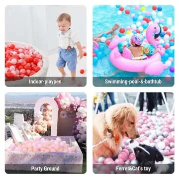 STARBOLO 100pcs Non-Toxic Ball Pit Balls for Kids