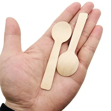 200pcs Eco-Friendly Wooden Spoons - Perfect for Desserts and Parties