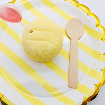 200pcs Eco-Friendly Wooden Spoons - Perfect for Desserts and Parties