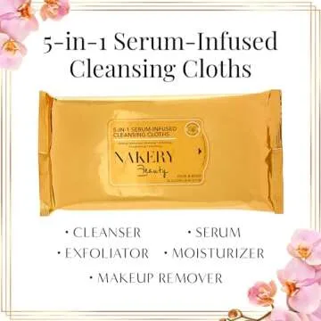 5-in-1 Makeup Remover Wipes for Gentle Skin Care