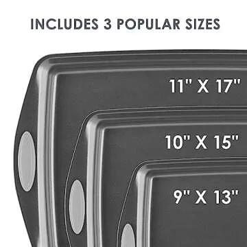 Rachael Ray Nonstick Bakeware Set with Grips - 3 Piece