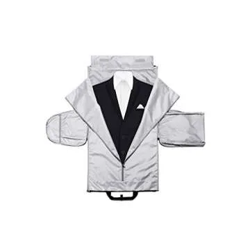 Q-smile Foldable Garment Bag Carry on Duffel Bag Travel Bag for Men & Momen Flight Suit Travel Bag