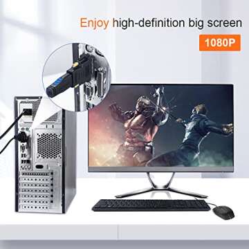 CableCreation DVI to HDMI Adapter 1080p Bi-Directional