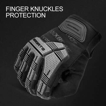 ROCKBROS Mountain Bike Gloves with Gel Pads | Touch Screen