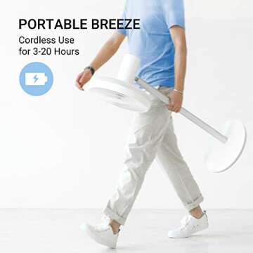 Smartmi Outdoor Pedestal Fan 2S - Cordless & Quiet