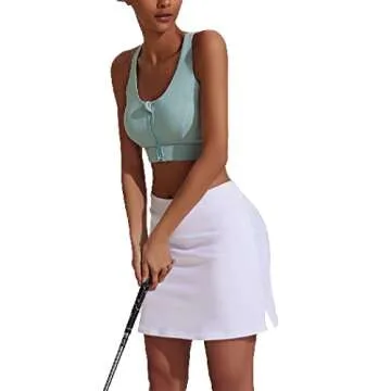 Ekouaer Women Golf Skirt Quick-Dry Stylish Athletic Wear