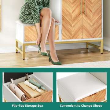 YITAHOME Shoe Cabinet - Stylish Entryway Storage Solution