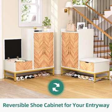 YITAHOME Shoe Cabinet - Stylish Entryway Storage Solution