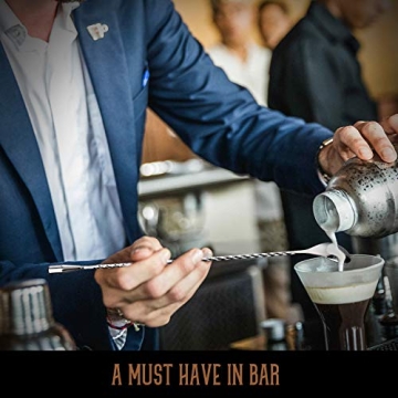 Hiware 12 Inch Stainless Steel Mixing Spoon for Cocktails