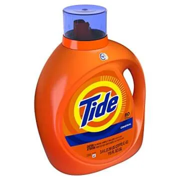 Tide Laundry Detergent Liquid Soap, Original, 80 Loads, 115 Fl Oz, He Compatible