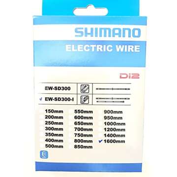Shimano EW-SD300 E-Tube Di2 Electric Wire - 1600 mm, Black