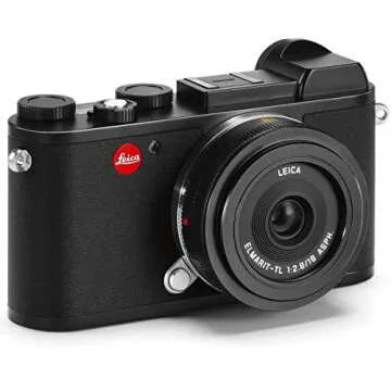 Leica CL Mirrorless Digital Camera with 18mm F2.8 Lens, Compact Black Design