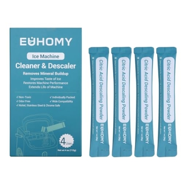 EUHOMY Ice Maker Cleaner & Descaler - 4 Uses & Eco-Friendly