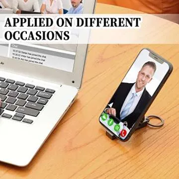 BULFULL Purse Hook for Table, Instant Bag Purse Hook Hanger Holder for Table Desk Folding Handbag Table Hook Hanger for Women Mobile Phone Stand Holder (Black)