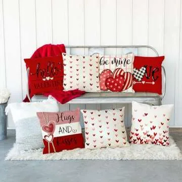 Charming DFXSZ Valentine's Day Pillow Covers for Home